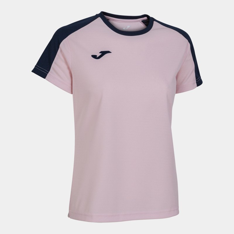 JOMA ECO CHAMPIONSHIP SHORT SLEEVE T-SHIRT PINK NAVY