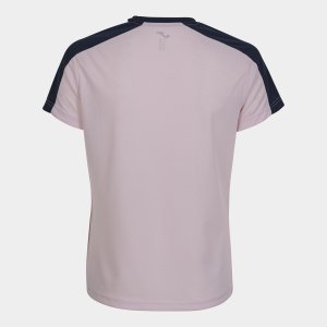 JOMA ECO CHAMPIONSHIP SHORT SLEEVE T-SHIRT PINK NAVY