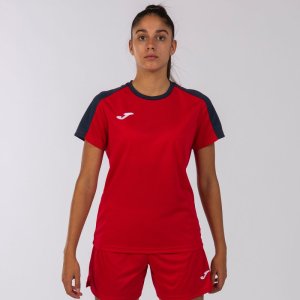 JOMA ECO CHAMPIONSHIP SHORT SLEEVE T-SHIRT RED NAVY