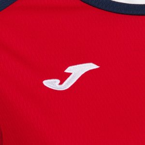 JOMA ECO CHAMPIONSHIP SHORT SLEEVE T-SHIRT RED NAVY