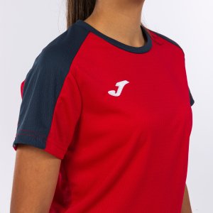 JOMA ECO CHAMPIONSHIP SHORT SLEEVE T-SHIRT RED NAVY