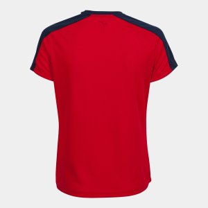 JOMA ECO CHAMPIONSHIP SHORT SLEEVE T-SHIRT RED NAVY