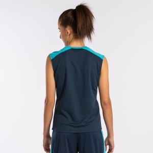 JOMA ECO CHAMPIONSHIP TANK TOP NAVY FLUOR TURQUOISE