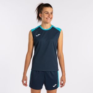 JOMA ECO CHAMPIONSHIP TANK TOP NAVY FLUOR TURQUOISE