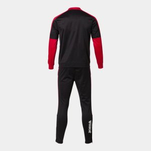 JOMA ECO CHAMPIONSHIP TRACKSUIT BLACK RED