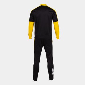 JOMA ECO CHAMPIONSHIP TRACKSUIT BLACK YELLOW