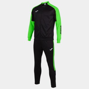 JOMA ECO CHAMPIONSHIP TRACKSUIT BLACK FLUOR GREEN