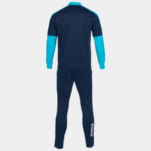 JOMA ECO CHAMPIONSHIP TRACKSUIT NAVY FLUOR TURQUOISE