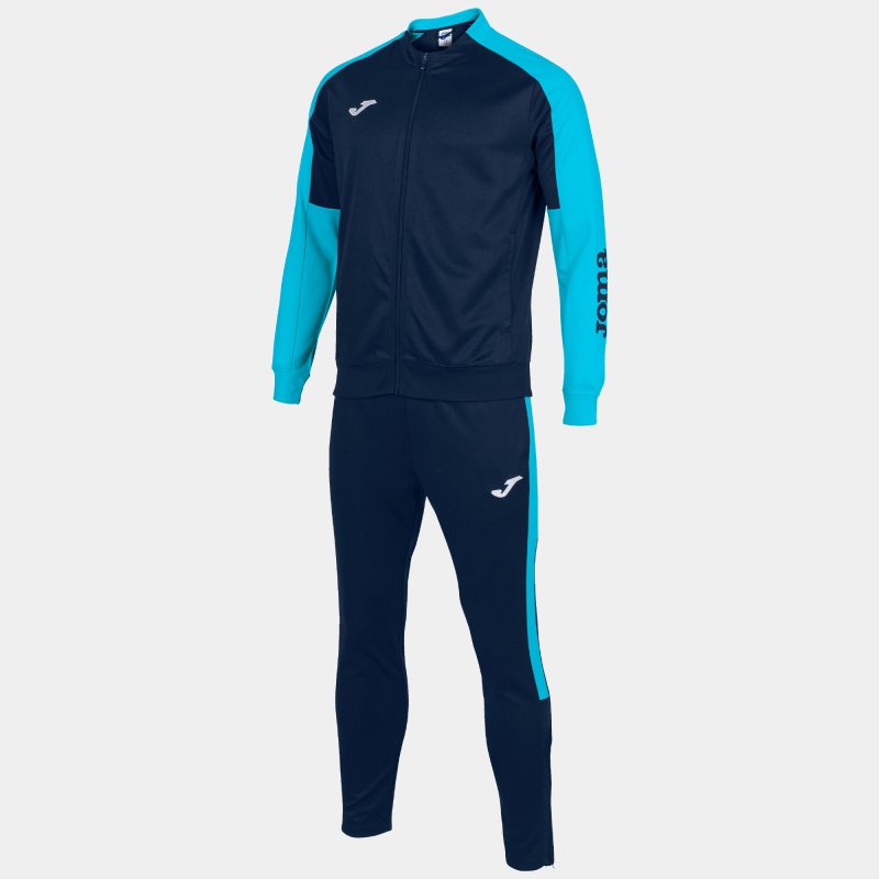 JOMA ECO CHAMPIONSHIP TRACKSUIT NAVY FLUOR TURQUOISE