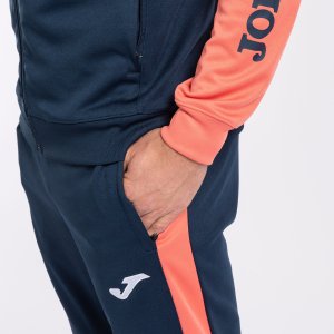 JOMA ECO CHAMPIONSHIP TRACKSUIT NAVY FLUOR ORANGE