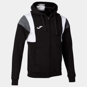 JOMA CONFORT III ZIP-UP HOODIE BLACK