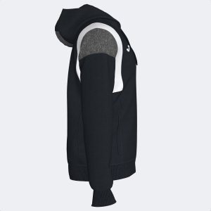JOMA CONFORT III ZIP-UP HOODIE BLACK