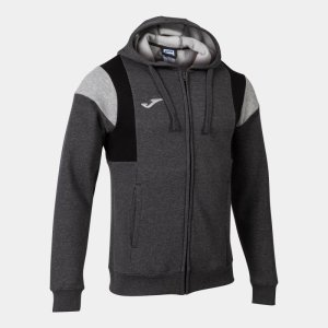 JOMA CONFORT III ZIP-UP HOODIE MELANGE GREY