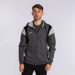 JOMA CONFORT III ZIP-UP HOODIE MELANGE GREY