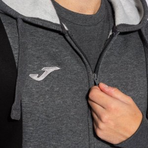 JOMA CONFORT III ZIP-UP HOODIE MELANGE GREY