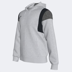 JOMA CONFORT III ZIP-UP HOODIE MELANGE GREY