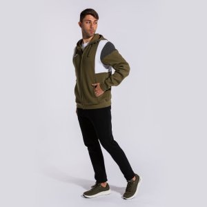 JOMA CONFORT III ZIP-UP HOODIE KHAKI
