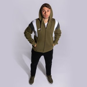 JOMA CONFORT III ZIP-UP HOODIE KHAKI