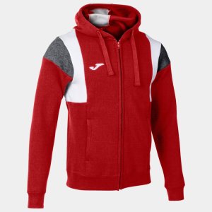 JOMA CONFORT III ZIP-UP HOODIE RED