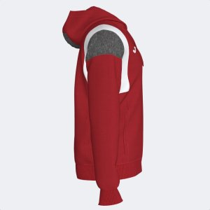 JOMA CONFORT III ZIP-UP HOODIE RED