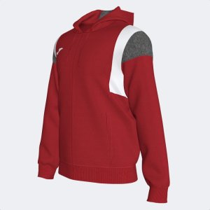 JOMA CONFORT III ZIP-UP HOODIE RED