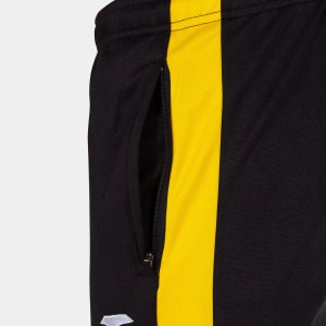 JOMA ECO CHAMPIONSHIP LONG PANTS BLACK YELLOW
