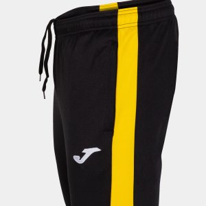 JOMA ECO CHAMPIONSHIP LONG PANTS BLACK YELLOW