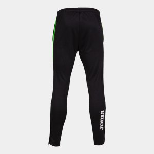 JOMA ECO CHAMPIONSHIP LONG PANTS BLACK FLUOR GREEN