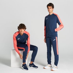 JOMA ECO CHAMPIONSHIP LONG PANTS NAVY FLUOR ORANGE