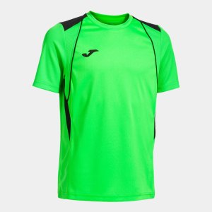 JOMA CHAMPIONSHIP VII SHORT SLEEVE T-SHIRT FLUOR GREEN BLACK