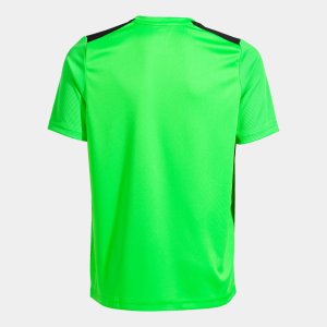 JOMA CHAMPIONSHIP VII SHORT SLEEVE T-SHIRT FLUOR GREEN BLACK