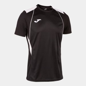 JOMA CHAMPIONSHIP VII SHORT SLEEVE T-SHIRT BLACK WHITE