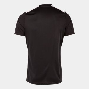 JOMA CHAMPIONSHIP VII SHORT SLEEVE T-SHIRT BLACK WHITE