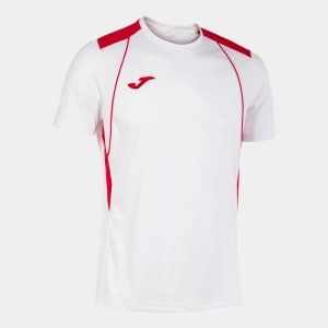 JOMA CHAMPIONSHIP VII SHORT SLEEVE T-SHIRT WHITE RED