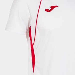 JOMA CHAMPIONSHIP VII SHORT SLEEVE T-SHIRT WHITE RED