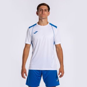 JOMA CHAMPIONSHIP VII SHORT SLEEVE T-SHIRT WHITE ROYAL