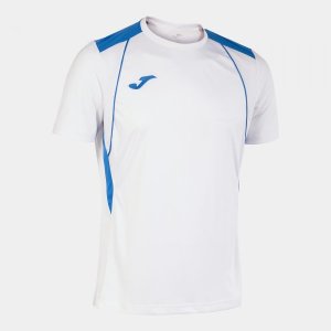 JOMA CHAMPIONSHIP VII SHORT SLEEVE T-SHIRT WHITE ROYAL