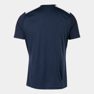 JOMA CHAMPIONSHIP VII SHORT SLEEVE T-SHIRT NAVY WHITE
