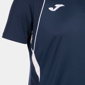 JOMA CHAMPIONSHIP VII SHORT SLEEVE T-SHIRT NAVY WHITE