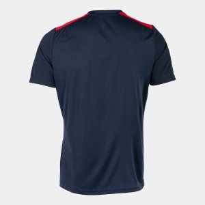 JOMA CHAMPIONSHIP VII SHORT SLEEVE T-SHIRT NAVY RED