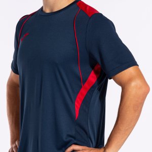 JOMA CHAMPIONSHIP VII SHORT SLEEVE T-SHIRT NAVY RED