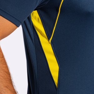 JOMA CHAMPIONSHIP VII SHORT SLEEVE T-SHIRT NAVY YELLOW