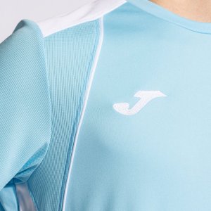 JOMA CHAMPIONSHIP VII SHORT SLEEVE T-SHIRT SKY BLUE WHITE