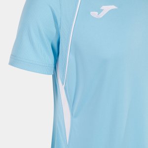 JOMA CHAMPIONSHIP VII SHORT SLEEVE T-SHIRT SKY BLUE WHITE