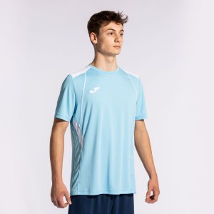 JOMA CHAMPIONSHIP VII SHORT SLEEVE T-SHIRT SKY BLUE WHITE