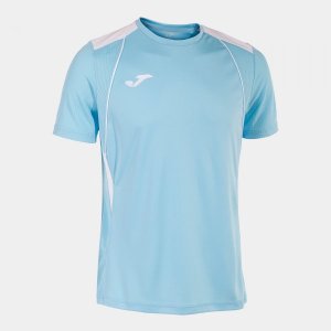 JOMA CHAMPIONSHIP VII SHORT SLEEVE T-SHIRT SKY BLUE WHITE