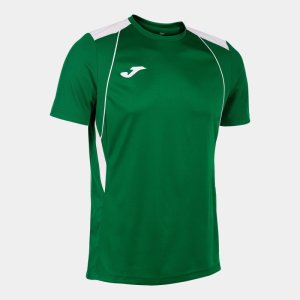 JOMA CHAMPIONSHIP VII SHORT SLEEVE T-SHIRT GREEN WHITE