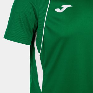 JOMA CHAMPIONSHIP VII SHORT SLEEVE T-SHIRT GREEN WHITE