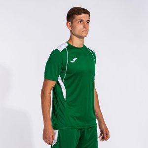 JOMA CHAMPIONSHIP VII SHORT SLEEVE T-SHIRT GREEN WHITE
