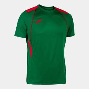 JOMA CHAMPIONSHIP VII SHORT SLEEVE T-SHIRT GREEN RED